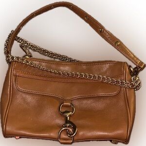 Rebecca Minkoff Brown Crossbody Bag with Gold Accents